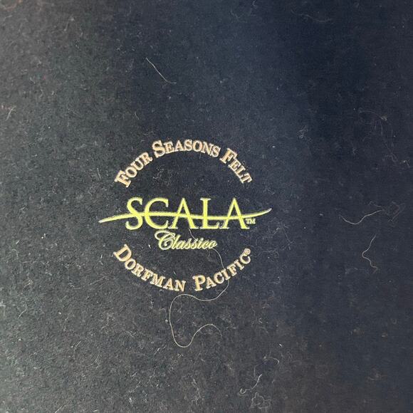 Scala Classico Men's Black 100% Wool Four Seasons Felt Ascot Cap Sz L - Picture 4 of 4